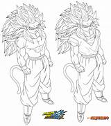 Goku Ssj5 Ssj4 Dbz sketch template