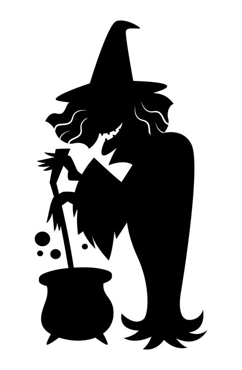 witch face stencil printable     printablee