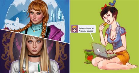 20 disney princesses reimagined as modern teenagers