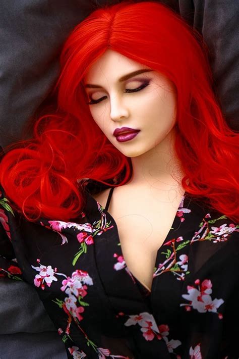 natalka 170cm 5ft6 red long hair qita doll yidoll