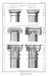 Columns Doric Corinthian Ionic Wikipedia Order Tapered Classical Wiki sketch template