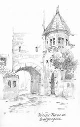 Rothenburg Sketchbook Drawing Germany Roland Lee Travel Turm Weiser sketch template
