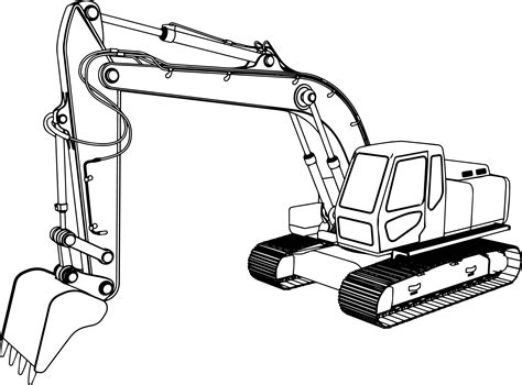 excavator coloring page good excavator coloring pages wecoloringpage