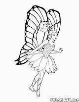 Fata Colorare Disegni Mariposa Fee Sorpreso sketch template