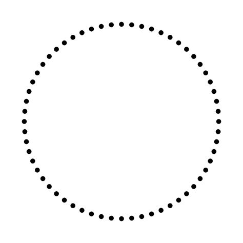 circle dot border clipart