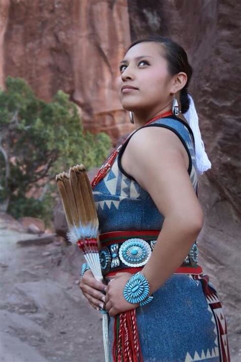 Navajo Woman Gal Caprice Burnside American Indian Girl Native