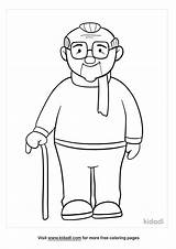 Coloring Man Old Pages Popular People sketch template
