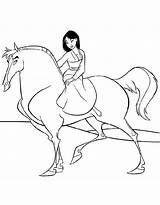 Mulan Coloring Pages Cute Print sketch template
