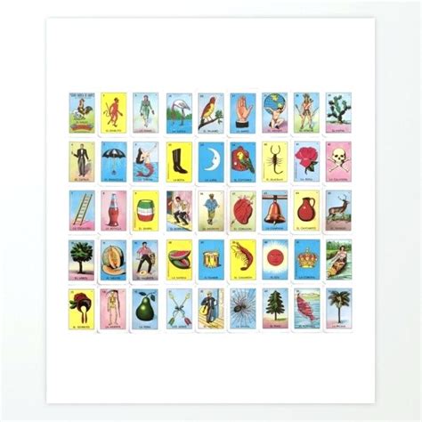 Lotteria Cards Printable Fan Loteria Meaning Blog