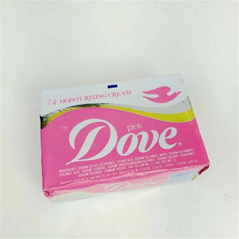 Vintage Dove Pink Beauty Soap Bar 1 4 Moisturizing Cream Bath Size 4 75