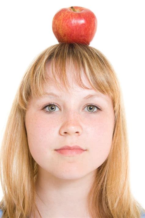 girl   apple stock image image  nutrition face