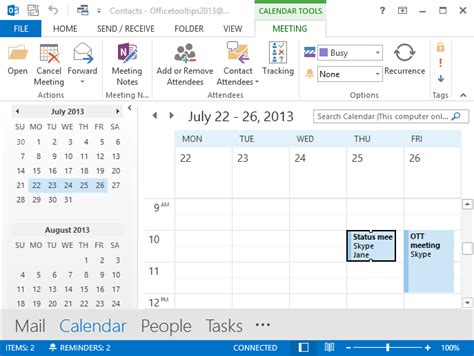 check responses  meeting request microsoft outlook