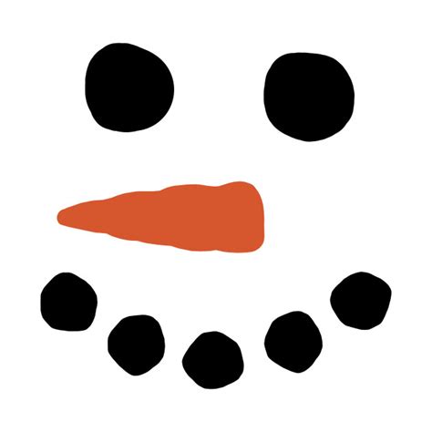 snowman mouth template
