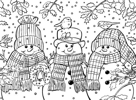 printable christmas village coloring pages
