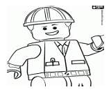 Lego Emmet Coloring Pages Movie Character Draw Oncoloring sketch template