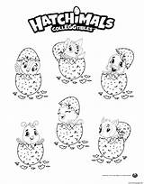 Coloring Hatchimals Eggs Pages Printable Print sketch template