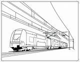 Train Coloring Pages Drawing Electric Railroad Cable Bullet Crossing Passenger Caboose Trains Drawings Color Freight Getdrawings Thomas Speed Printable Print sketch template