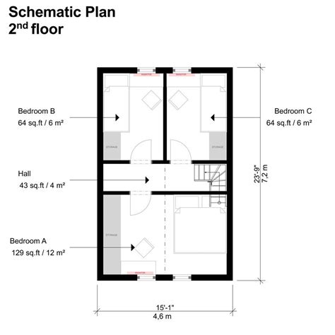 small  bedroom house plans floor plan friday  bedroom   small family
