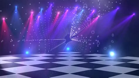 virtual dance floor disco lights stock footage video