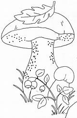 Embroidery Patterns Coloring Pages Fall Pattern Designs Mushroom Printable Pilze Templates Bilder Kids Applique Herbst Basteln Malen Tige Point Mushrooms sketch template