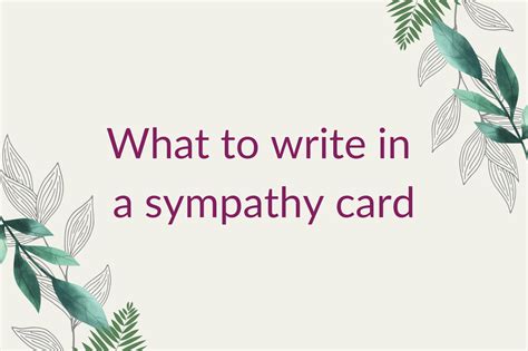 write   sympathy card  definitive guide   company blog