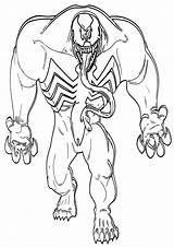 Venom Ausmalen Bilder Spiderman sketch template