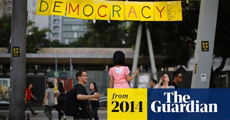 chinese state run paper blames us for hong kong democracy protests
