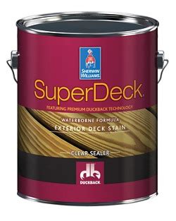 superdeck exterior waterborne clear sealer contractors sherwin