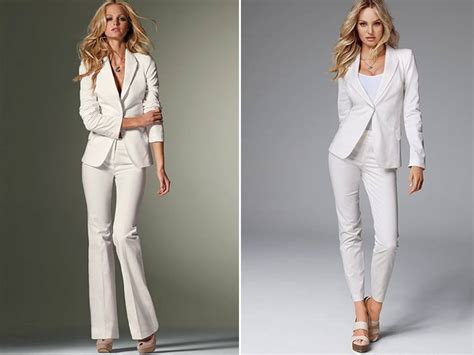 White Tailored Suits For The High Fashion Bride From