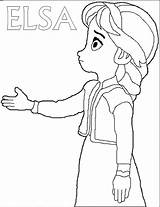 Frozen Elsa Coloring Pages Disney Baby Young Getcolorings Colori Printable Print sketch template