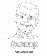 Goosebumps Slappy Coloring Pages Printable Drawing Logo Color Print Goose Getcolorings Popular Disney Getdrawings Sketch Template Coloringhome sketch template