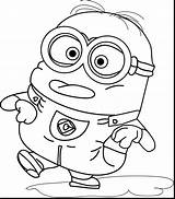 Minion Bob Drawing Coloring Minions Printable Despicable Getdrawings sketch template