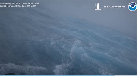 aquatic drone captures images   hurricane fiona  state