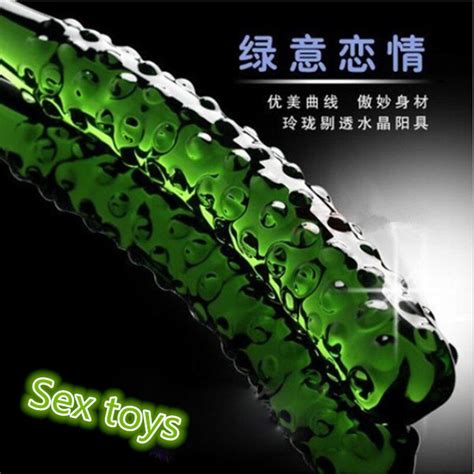 Glass Cucumber Large Dildo Pyrex Crystal Penis Adult Sex Toys For Women