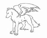Wolf Winged Lineart Wings Friendly Ms Paint Pages Coloring Deviantart Drawing Anime Template Getdrawings sketch template