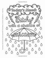 Coloring Pages Adult Quote Printable Color Book Word Swear Quotes Books Sassy Sheets Snarky Cussing Adults Sayings Words Kids Amazon sketch template