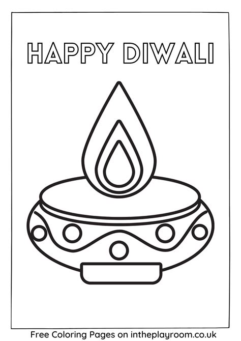 printable diwali colouring pages  kids adults