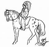 Nez Perce sketch template