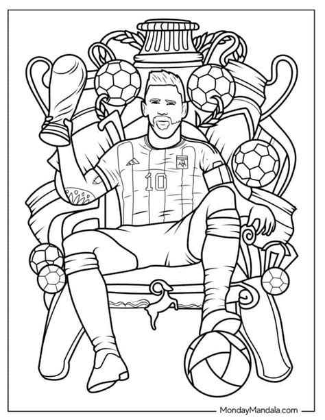 lionel messi coloring pages   printables