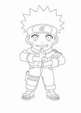 Naruto Chibi Coloring Uzumaki Drawing Pages Lineart Deviantart Anime Template Getdrawings sketch template