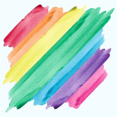 abstract watercolor rainbow painting background  vector art