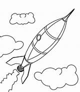 Rocket Ship Simple Drawing Getdrawings Coloring sketch template