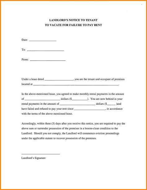 certification letter rental  landlord tenant   landlord
