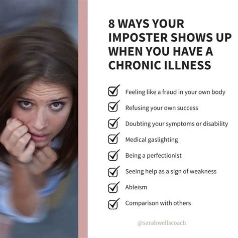 8 ways that imposter syndrome shows up when have a chronic illness or