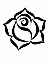 Rose Coloring Printable Getcoloringpages Pages Flower Color Outline sketch template