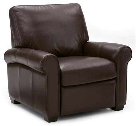 palliser magnum transitional pushback chair  sock arms  wood