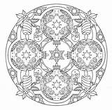Christmas Coloring Mandala Mandalas Pages Book Dover Publications Adult 3d Designs Holiday Drawing Printable Wreaths Doverpublications Kerst Colors Sheets sketch template