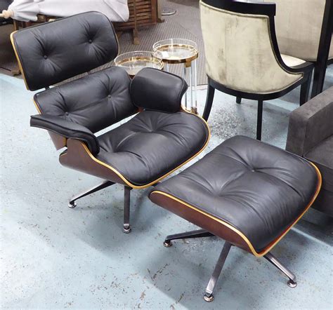 eames style lounge chair  stool cm  cm  cm  faults