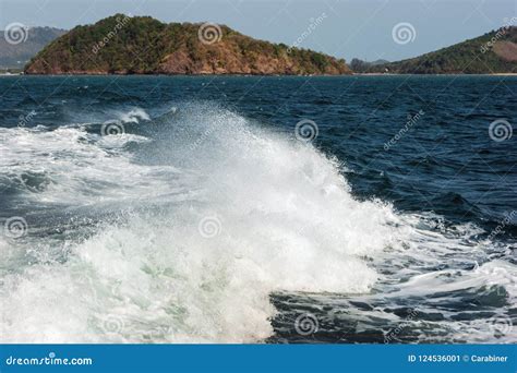 wake  speed boat stock image image  stern astern