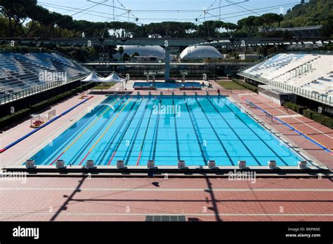 olympic pool foro italico rome italy stock photo alamy